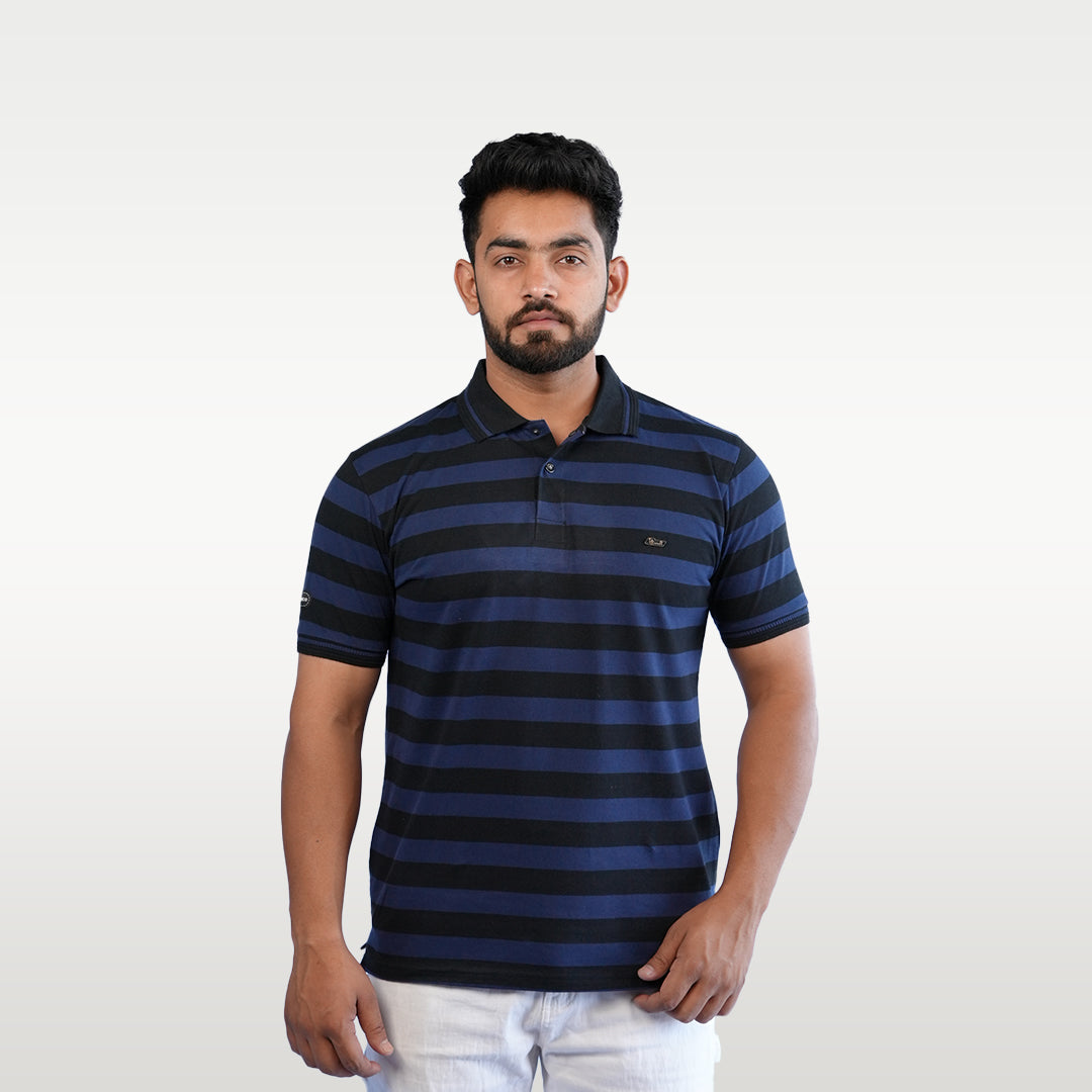 T-SHIRT POLO STRIPES - OZONECO.IN