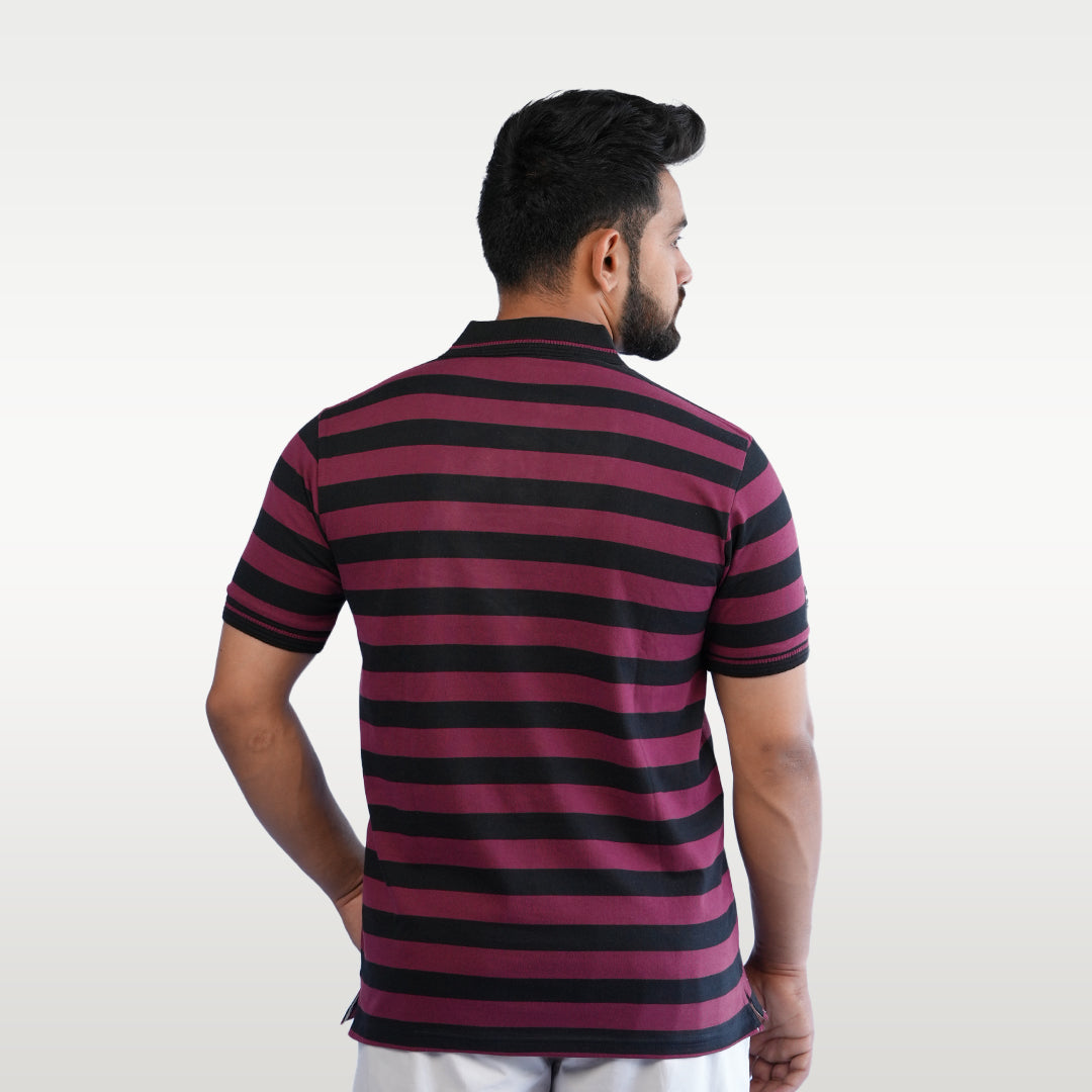T-SHIRT POLO STRIPES - OZONECO.IN
