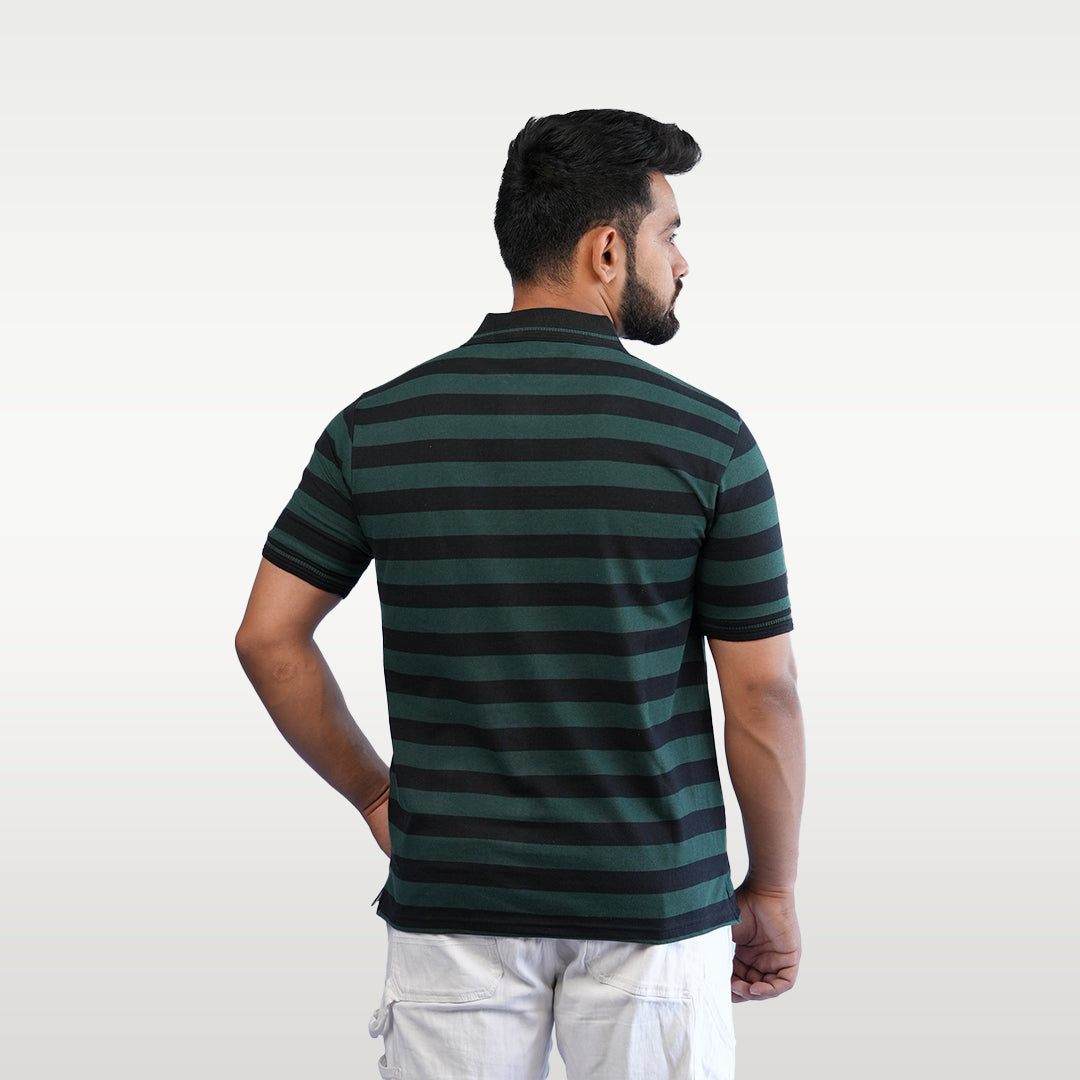 T-SHIRT POLO STRIPES - OZONECO.IN