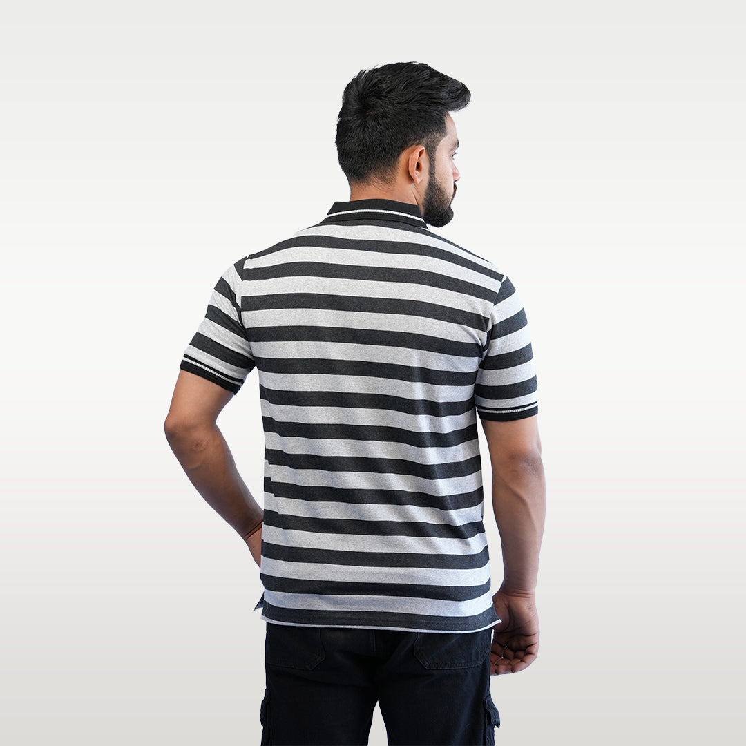 T-SHIRT POLO STRIPES - OZONECO.IN