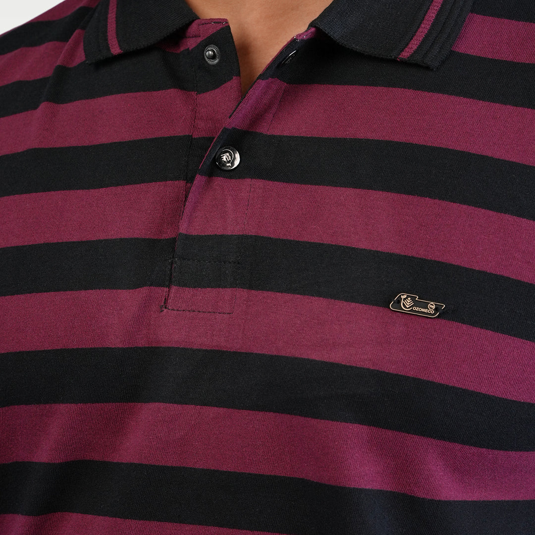 T-SHIRT POLO STRIPES - OZONECO.IN