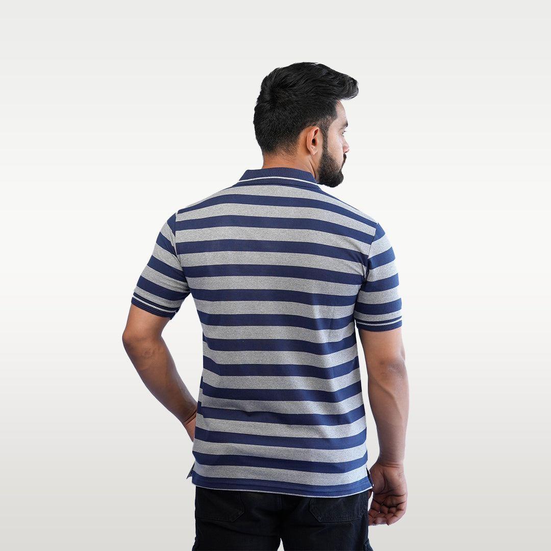 T-SHIRT POLO STRIPES - OZONECO.IN