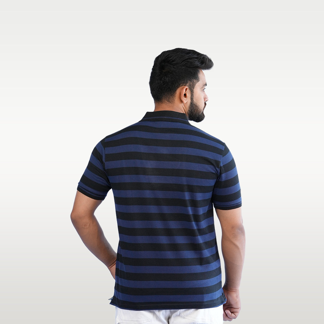 T-SHIRT POLO STRIPES - OZONECO.IN