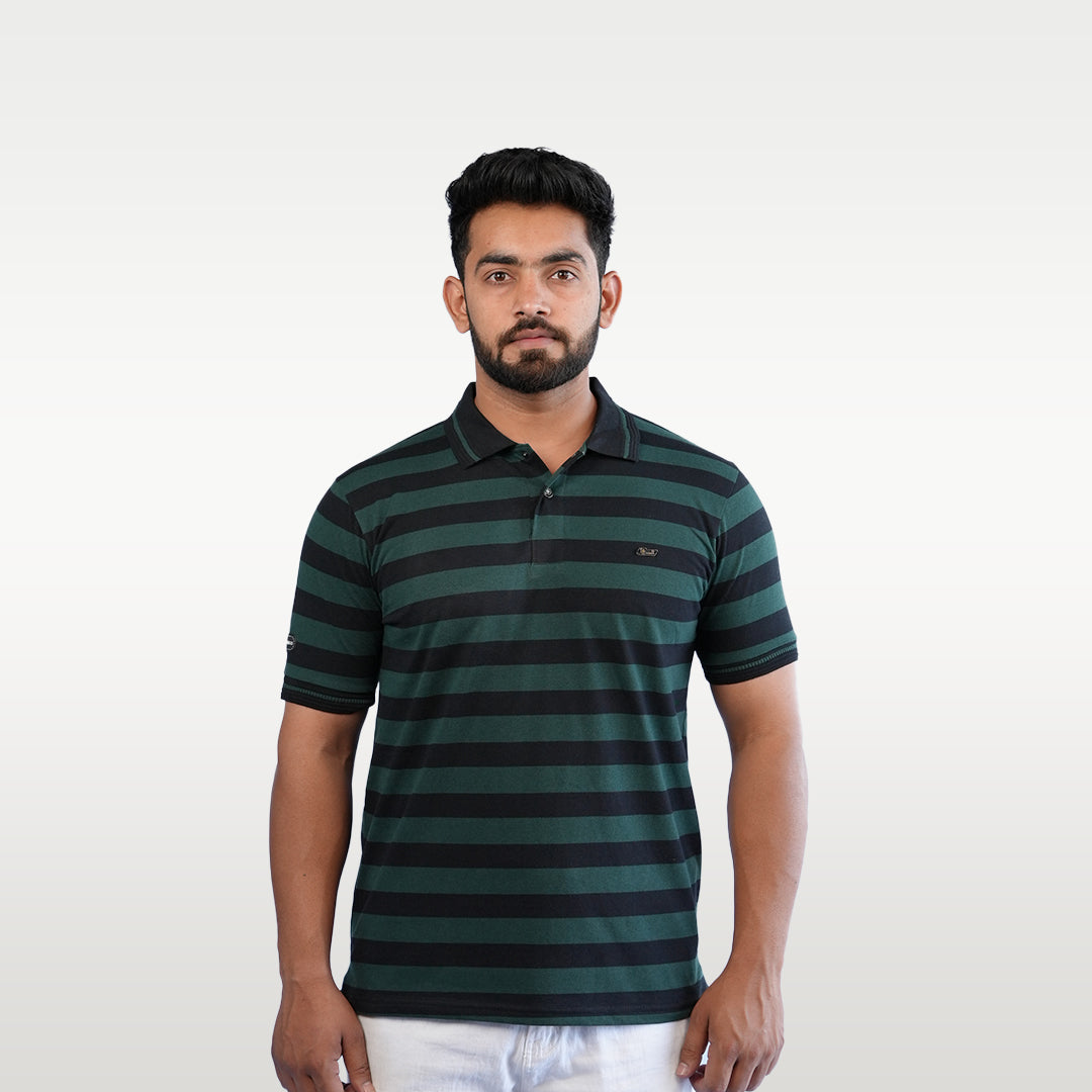T-SHIRT POLO STRIPES - OZONECO.IN
