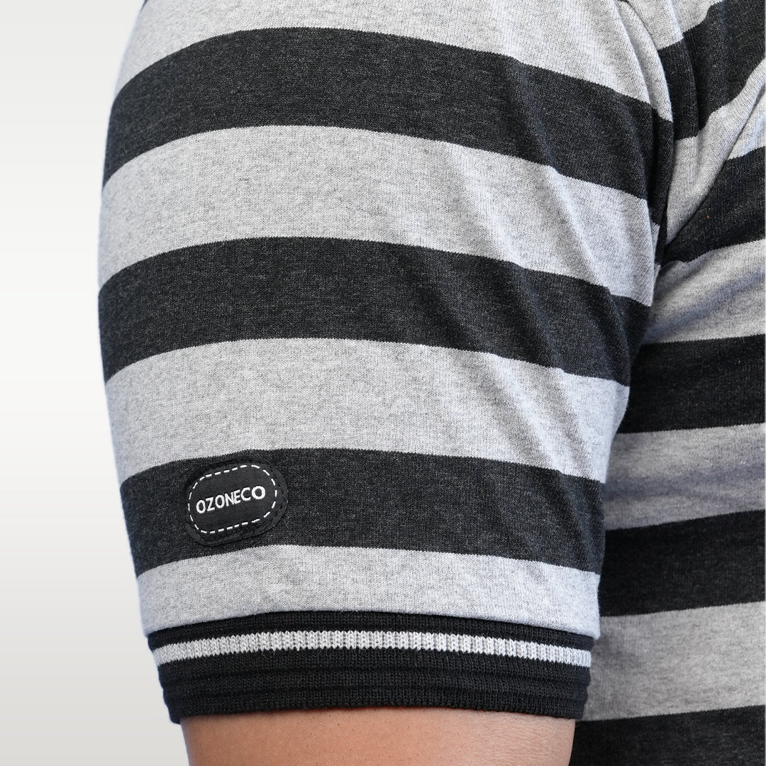 T-SHIRT POLO STRIPES - OZONECO.IN