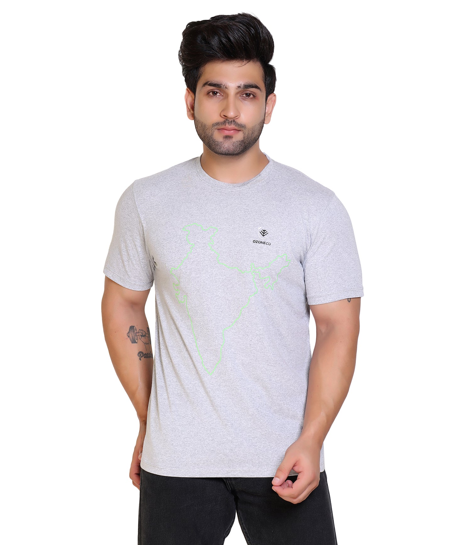 T-SHIRT ROUND NECK (INDIA MAP) - OZONECO.IN