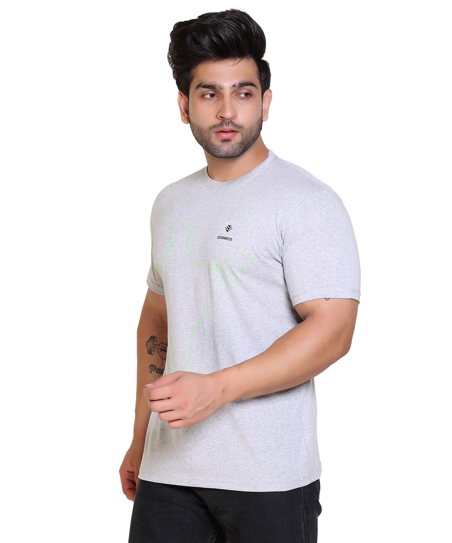 T-SHIRT ROUND NECK (INDIA MAP) - OZONECO.IN