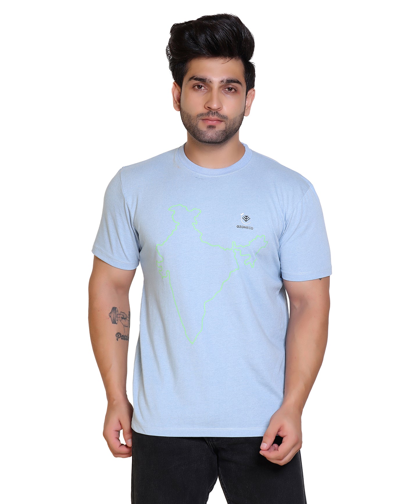 T-SHIRT ROUND NECK (INDIA MAP) - OZONECO.IN