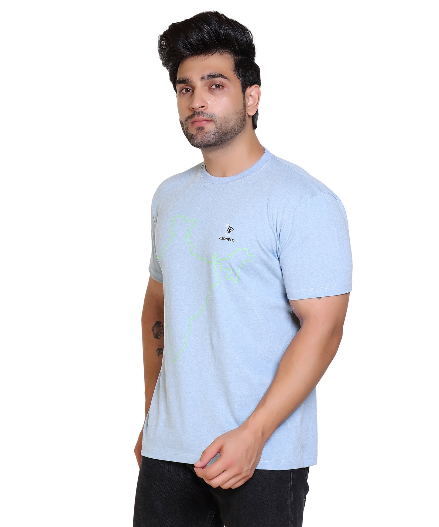 T-SHIRT ROUND NECK (INDIA MAP) - OZONECO.IN