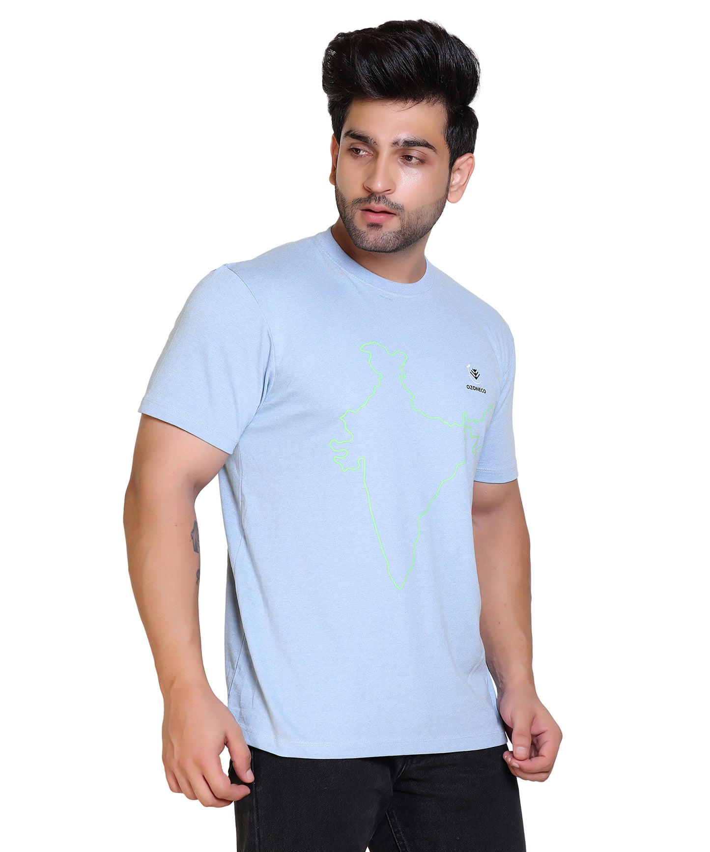 T-SHIRT ROUND NECK (INDIA MAP) - OZONECO.IN