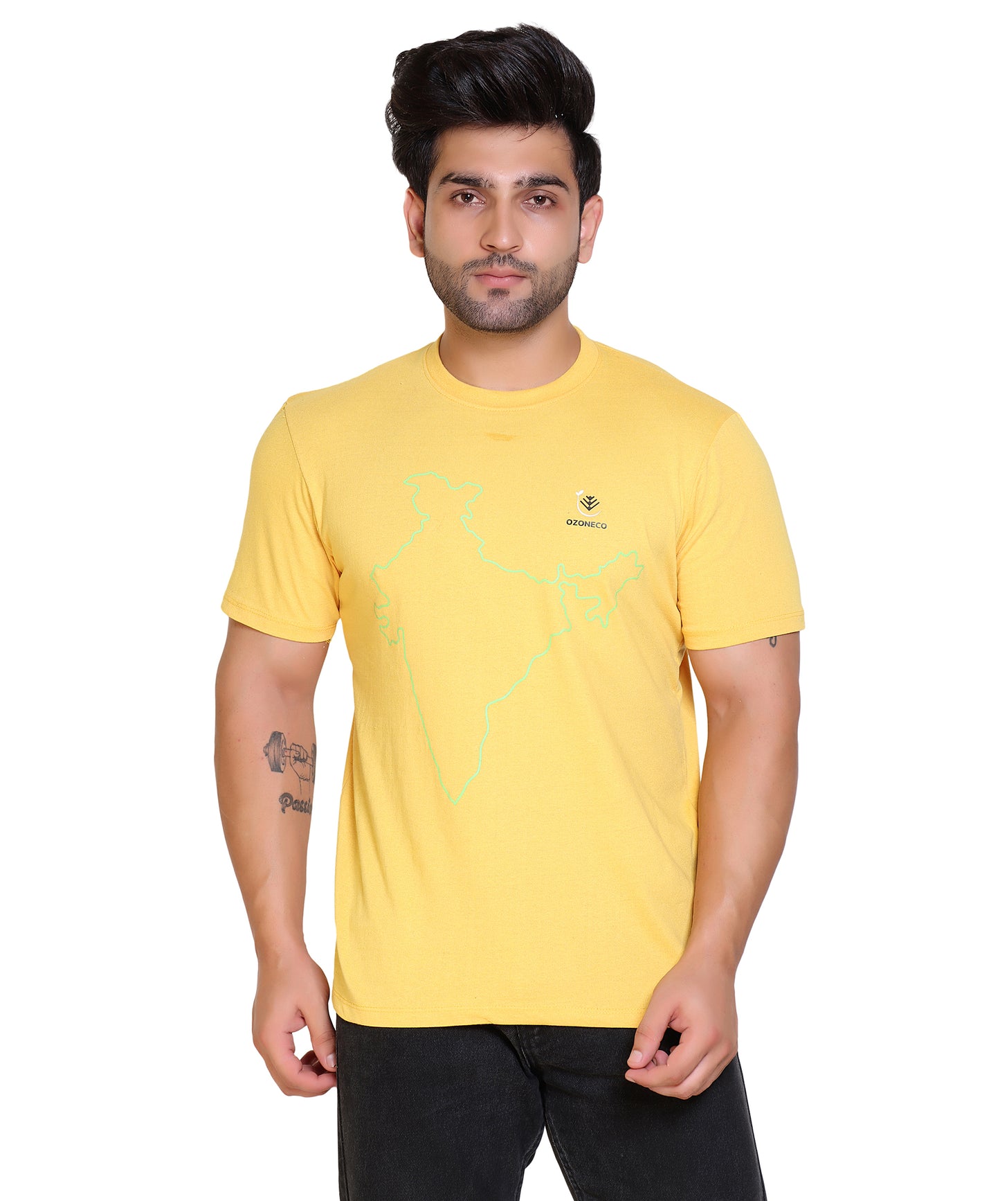 T-SHIRT ROUND NECK (INDIA MAP) - OZONECO.IN