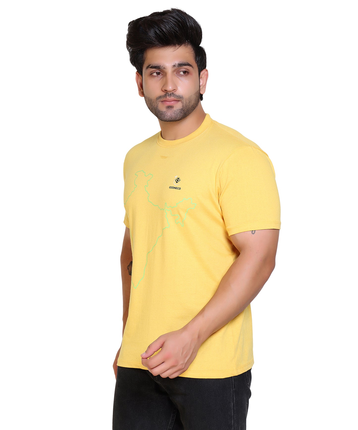 T-SHIRT ROUND NECK (INDIA MAP) - OZONECO.IN