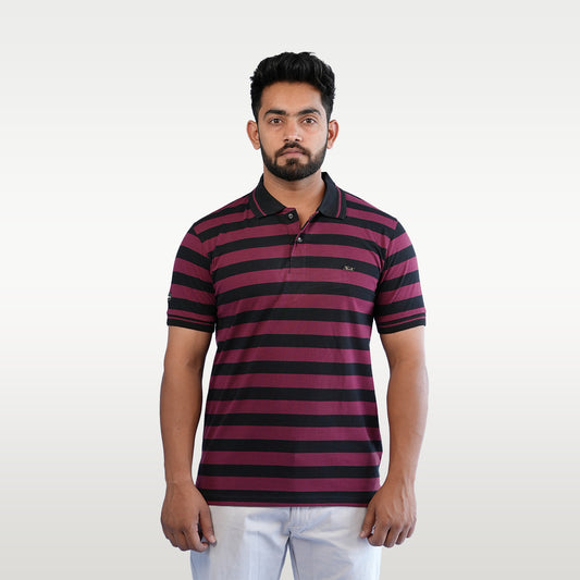 T-SHIRT POLO STRIPES - OZONECO.IN