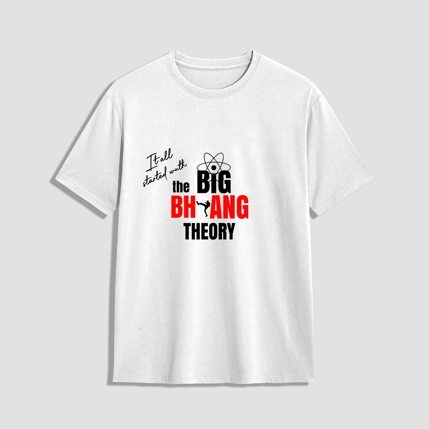 T-SHIRT ROUND NECK (BIG BHANG THEORY) - OZONECO.IN