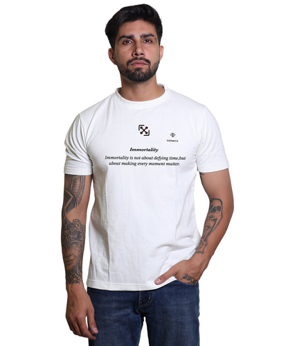 IMMORTALITY WHITE LOOP TEE